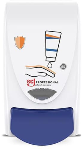SC JOHNSON Spender Hautschutz PROLINE H235xB132xT117ca.mm 1l weiß/blau SC JOHNSON