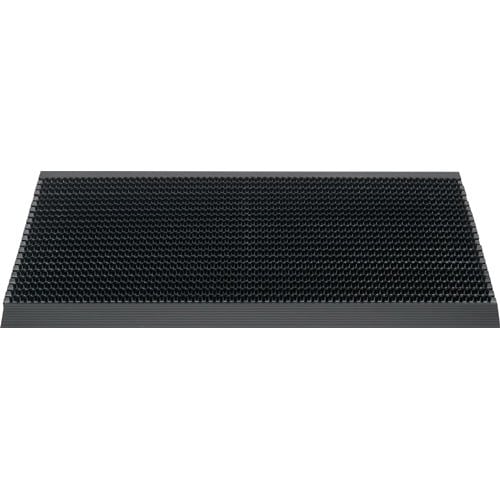 Fußmatte Alu-Anlaufkante schwarz/schwarz PP/Alu L500xB800xS22mm