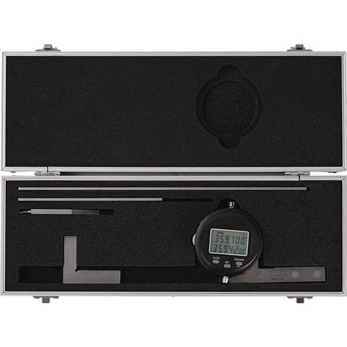 TECWERK Winkelmesser Schienen-L.150/300mm Abl.0,005Grad,10 ′ dig.TECWERK