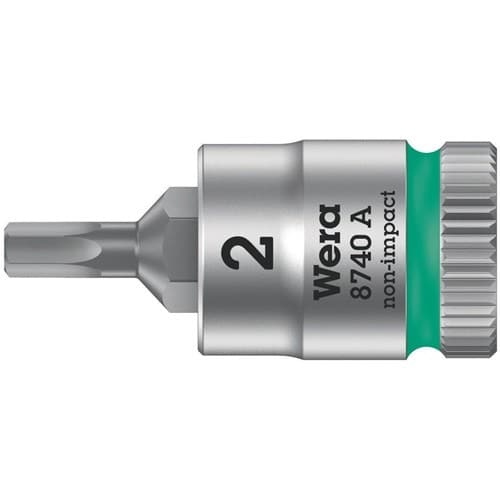 WERA Schraubendrehereinsatz 8740 A 1/4 Zoll i6-KT.SW 2,0mm L.28mm WERA