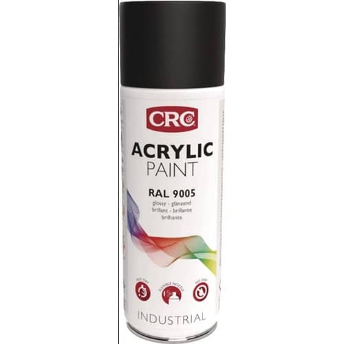 CRC Farbschutzlackspray ACRYLIC PAINT tiefschw. glänzend RAL9005 400ml Spraydose CRC