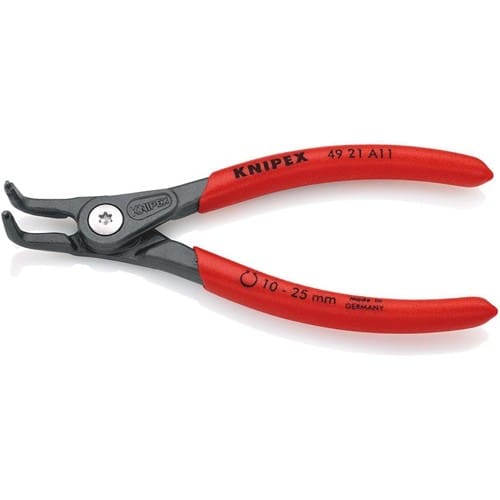 KNIPEX Außensicherungsringzange A 11 f.Wellen D.10-25mm 90Grad gew.L.130mm KNIPEX
