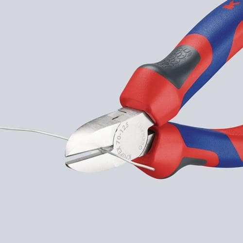 KNIPEX Seitenschneider L.125mm Kopf verchr.Comfort-Griff KNIPEX