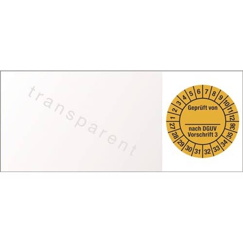 Nordwest Mehrjahresprüfplakette B25xL60mm J.2027-2036 Folie Btl.a 100 St.