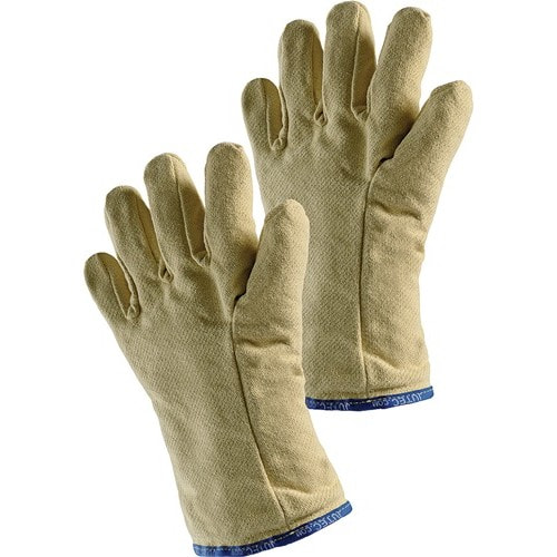 JUTEC Hitzeschutzhandschuhe 5-Fingerhandschuh 10 gelb Aramidgewebe m.Baumwollschlinge