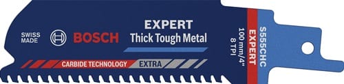 BOSCH Säbelsägeblatt Expert Thick Tough Metal L.100mm B.25mm TPI 8 3mm 1 St./Karte