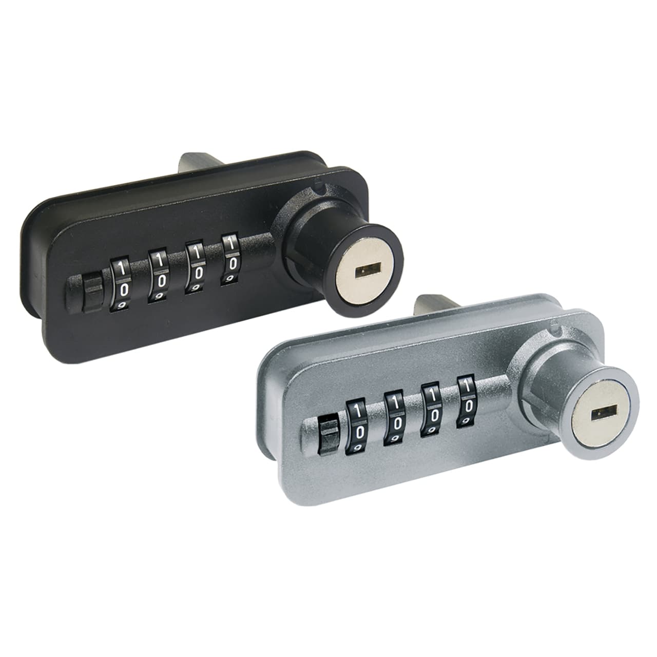 HETTICH Zahlenschloss für Schreibtischcontainer Systema Top 2000, rechts, schwarz, 9206803