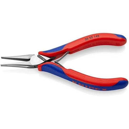 KNIPEX Elektronik-Greifzange Gesamt-L.145mm flachbreite Backen Form 5 Mehrkomp.-Hüllen