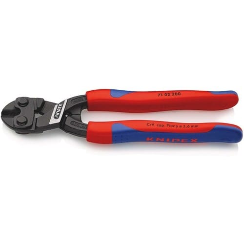 KNIPEX Kompaktbolzenschneider CoBolt L.200mm Mehrkomp.-Hülle ger.Form 0 o.Aussparung
