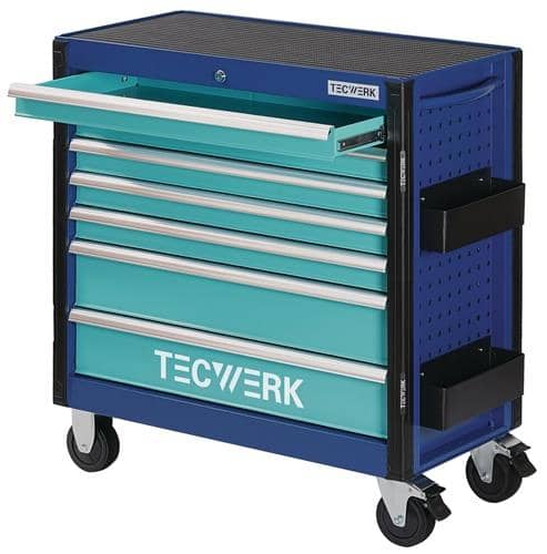 TECWERK Wkz.wagen PLUS XL 2.0 B960xT465xH1020mm 500kg 7 Schubl.Stahlbl.TECWERK