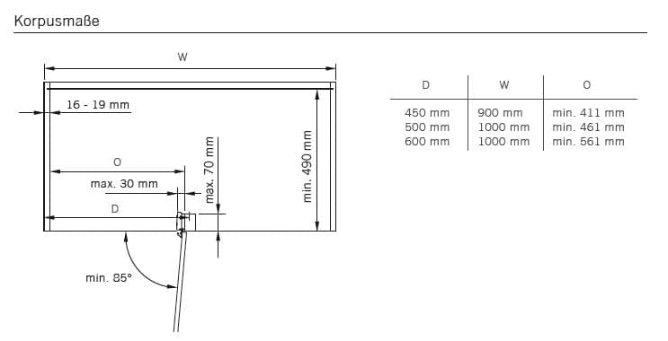 CORNERSTONE-Maxx Tablar, 2x 600er-L, Premea, weiß chrom Vauth Sagel