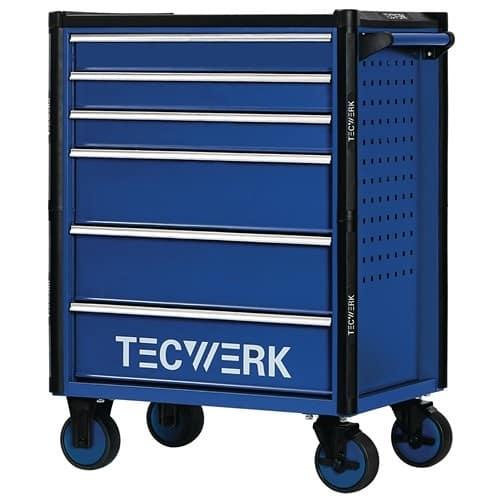 TECWERK Werkzeugwagen TREND 2.0 B745xT475xH950mm 300kg 6 Schubl.152-tlg.Stahlbl.TECWERK
