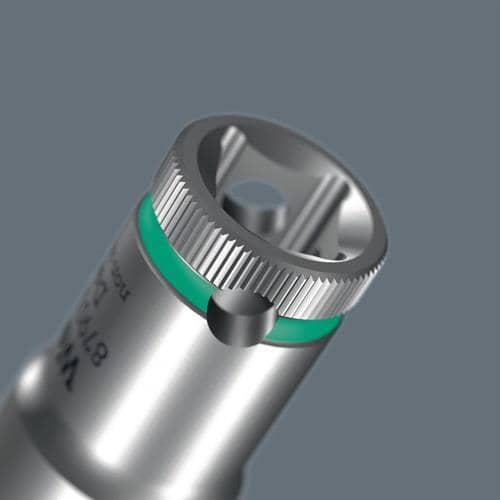 WERA Steckschlüsseleinsatz 8790 HMA Deep Außen-6-kant SW8mm 4-kant 1/4Zoll CrV L.50mm