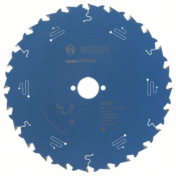 BOSCH Kreissägeblatt Expert for Wood, 237 x 30 x 2,5 mm, 24