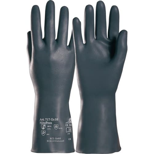 HONEYWELL Chemiehandschuh Nitopren 717 Gr.10 dunkelgrau EN 388,EN 374 PSA III HONEYWELL