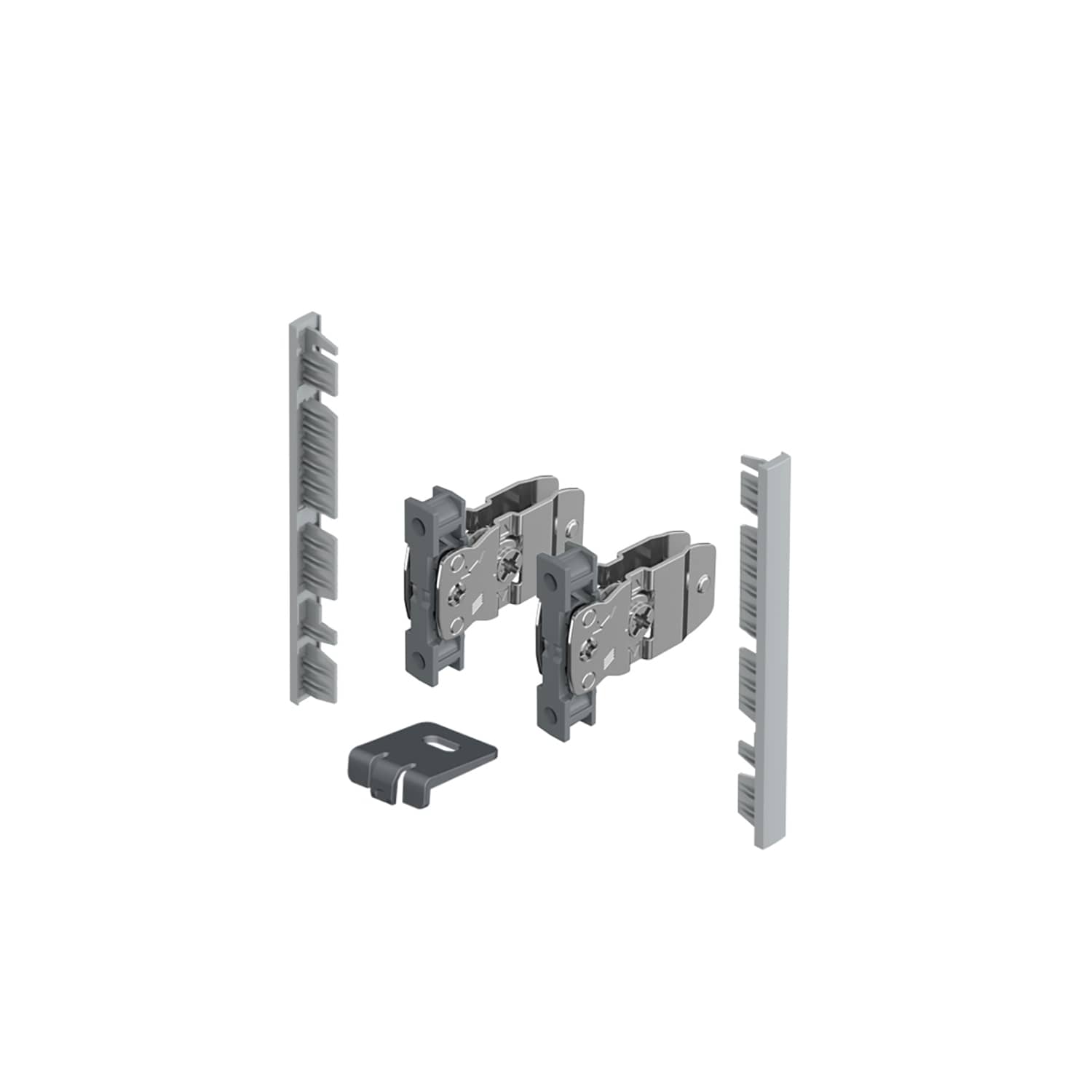 HETTICH AvanTech YOU Verbinderset für Innenfront zum Selbstablängen, Systemhöhe 187, weiß, Für Zarge mit Illumination, 9327216