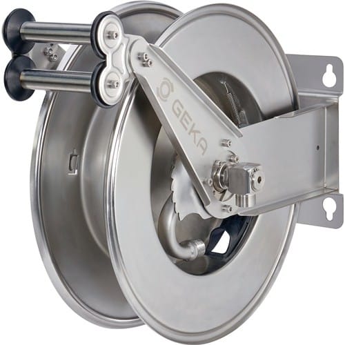 GEKA Schlauchaufroller EA15 Anschl.-Gew.26,44mm G 3/4 AG Zoll VA GEKA
