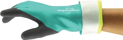 Chemikalienhandschuhe AlphaTec 58-735 EN 388, EN 374 PSA-Kategorie III ANSELL