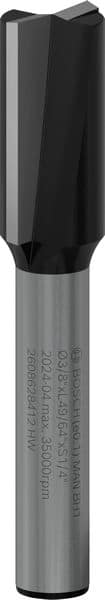 BOSCH Nutfräser 1/4", D1 9,5 mm, L 19,5 mm, G 51 mm