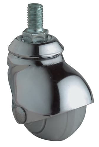 Kugellenkrolle Rad-Ø 40 mm Tragfähigkeit 30 kg Gummi grau BS ROLLEN