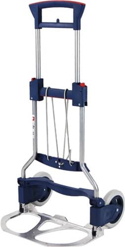 Transportkarre klappbar Stahlrohr Aluminium Schaufelbreite 490 mm Tragfähigkeit 125 kg RUXXAC