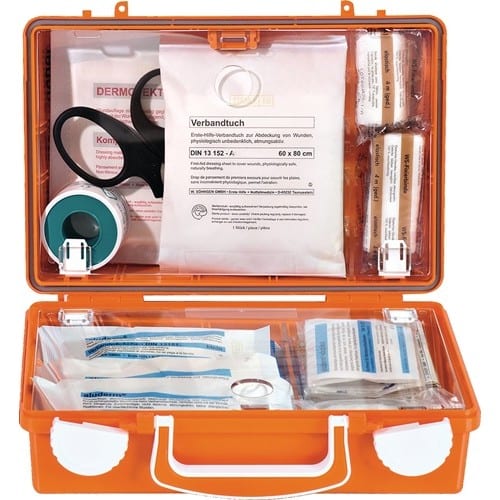 SÖHNGEN Erste Hilfe Koffer klein Quick CD orange B260xH170xT110mm