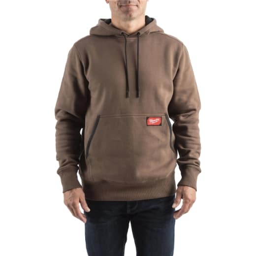 MILWAUKEE leichter Arbeits-Kapuzen-Pullover braun WHMWBR-XL