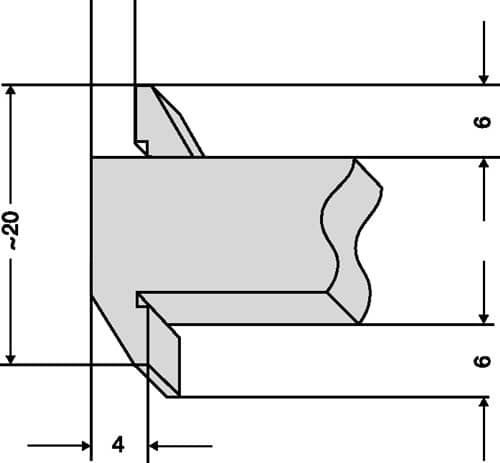 HELIOS PREISSER Tiefenmessschieber 300mm abg.Schiene 8x3mm H.PREISSER