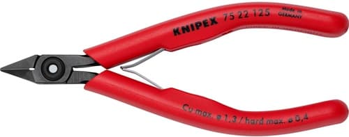KNIPEX Elektronik-Seitenschneider L.125mm Form 2 Facette ja,kl.KNIPEX