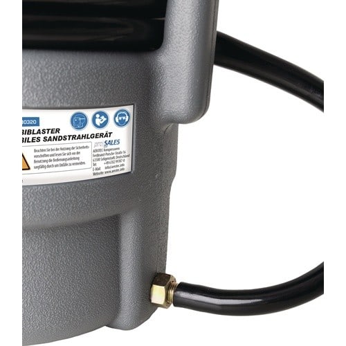 AEROTEC Mobiles Sandstrahlgerät 10l Luftverbrauch 240l/min Korngröße 0,4-0,8mm 6,7bar