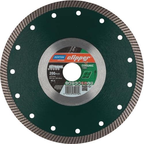 NORTON CLIPPER Diamanttrennscheibe Extreme Ceramic Turbo D200mm Bohr25,4mm 1,4mm NORTON CLIPPER