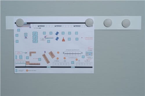 Magnetleiste weiß selbstklebend MAGNETOPLAN