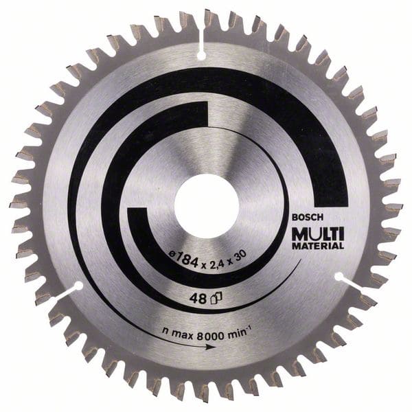 BOSCH Kreissägeblatt Multi Material, 184 x 30 x 2,4 mm, 48