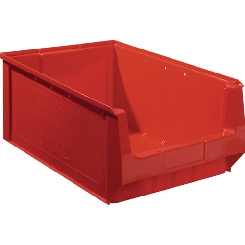 Sichtlagerkasten L500/450xB310xH200mm PE rot TECWERK