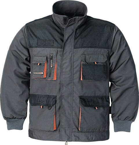TERRATREND Herrenjacke Gr.56 dunkelgrau/schwarz/orange