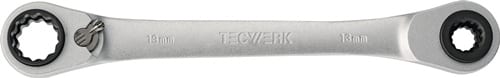 TECWERK Multifunktionsknarrenringschlüssel 4in1 10/13/17/19mm 12-KT.L.220mm Z.72 TECWERK