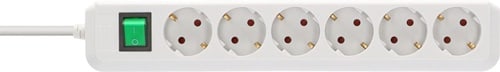 BRENNENSTUHL Steckdosenleiste Eco Line 16 A 250 V Steckd.6 1,5m H05VV-F 3x1,5mm² BRENNENSTUHL