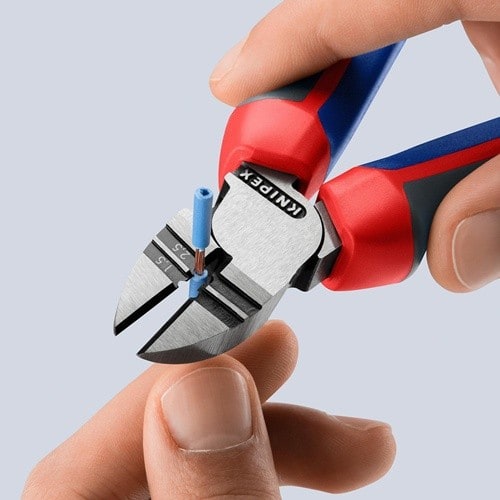 KNIPEX Abisolierseitenschneider L.160mm 1,5/2,5mm² pol.Mehrkomp.-Hüllen KNIPEX