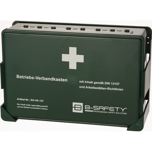 B-SAFETY Betriebsverbandkasten DIN 13157 B270xH175xT90ca.mm grün B-SAFETY