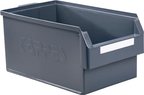 RASTERPLAN Sichtlagerkasten L500xB300xH250mm PE grau RASTERPLAN