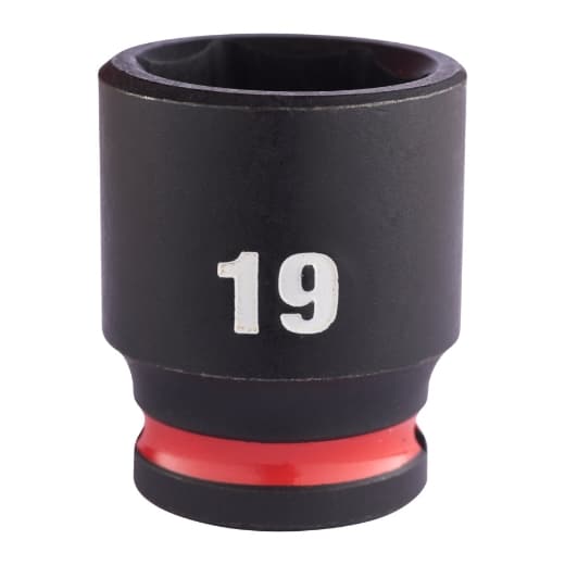MILWAUKEE 19 x 34 mm SHOCKWAVE Schlagnuss 3/8" kurz