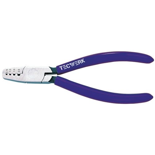 TECWERK Aderendhülsenzange Gesamt-L.145mm 0,25-2,5 (AWG 23-13)mm² pol.Ku.-Überzug TW