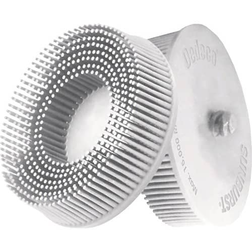 TYROLIT Radialbürstenscheibe Sunburst D.76mm K.120 A120 MED B.76 weiß 20000min-¹ TYROLIT