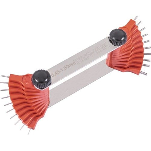 TECWERK Düsenlehre 1,5-3,0mm Stiftanzahl 16 St.TECWERK