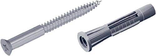 ALFER ELEMENT SYSTEM Schrauben-Set 11602 4,5x60mm STA verz.m.Dübeln u.Schrauben ALFER ALUMINIUM
