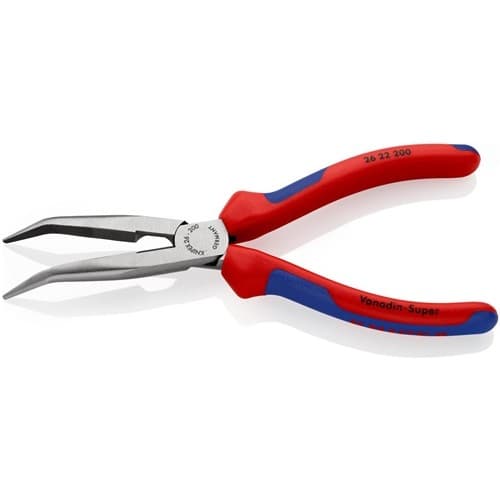 KNIPEX Flachrundzange L.200mm pol.40Grad gew.Comfort-Griff KNIPEX