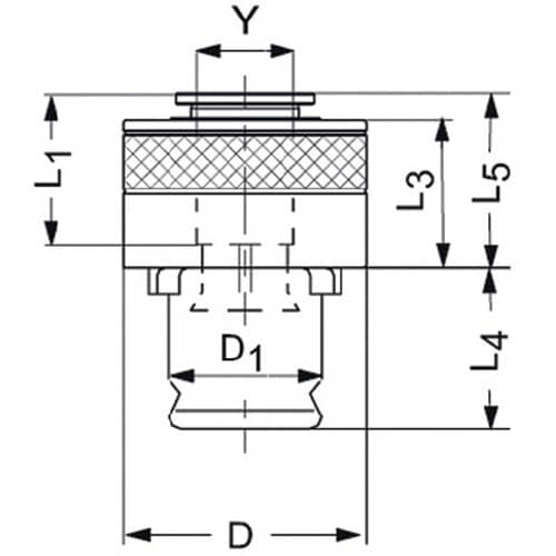 Schnellwechseleinsatz SES 8mmx6,2mm Gr.2 f.DIN 371 M8