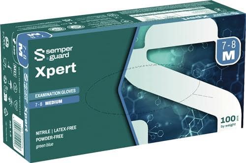 SEMPERMED Einw.-Handsch.SEMPERGUARD XPERT Gr.8-9 blau Nitril 100 St./Box
