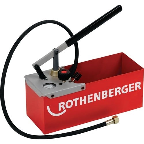 ROTHENBERGER Prüfpumpe TP 25 0-25bar R 1/2 Zoll Saugvolumen p.Hub ca.16 ml ROTHENBERGER
