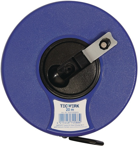 TECWERK Kapselbandmaß L.30m Bandbr.13mm 2 mm/cm EG II ABS Nylon-Fiber TECWERK
